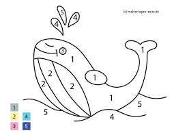 Suchen sie sich ein passendes motiv im shop aus und wir versprechen ihnen, das sie kinderleicht ihr eigenes kunstwerk erschaffen werden. Malen Nach Zahlen Wal Kostenlose Ausmalbilder