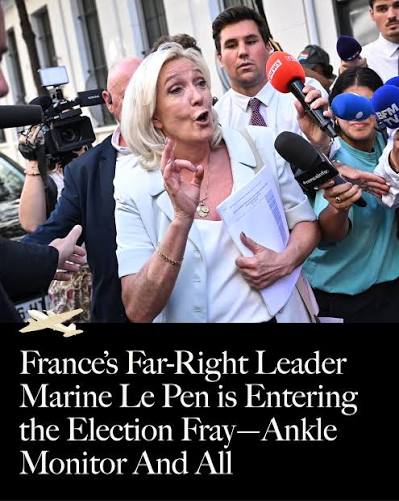 Air Mail | It's YOLO season in global politics—and the prize for most  reckless goes to Marine Le Pen. The French politician announced that she'd  be... | Instagram