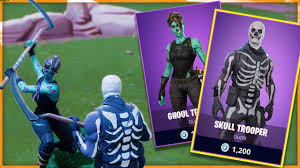 How to get fortnitemares halloween skins bundle (release date) fortnite ghoul trooper returning today i talk about the new fortnitemares update that will be. Fortnite Buying New 2017 Halloween Skins Skull Trooper Ghoul Trooper Youtube