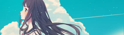 Black Haired Anime Character Wallpaper Anime Girls Sky Clouds Black Hair School Uniform 4k Wallpaper Hdwallp Character Wallpaper Anime 3840x1080 Wallpaper
