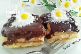 Pudingli Kedidili Biskuvili Pasta Tarifi Sevdigimiz Tatlilar Pasta Pasta Tarifleri Ve Makarna