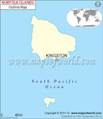 As the map illustrates, norfolk island is located approximately 1000km off the east coast of australia, 1670km east northeast of sydney and 772km southeast of noumea. Blank Map Of Norfolk Island Norfolk Island Outline Map