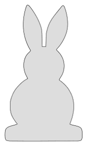 Download the bunny template and print onto the colored card stock or construction paper of your choice. Easter Clip Art Patterns Egg And Bunny Stencils Patterns Monograms Stencils Diy Projects