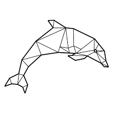 Dolphin Jumping Polygonal Png Image Download As Svg Vector Transparent Png Eps Or Psd Use This Dolphin Jump Geometric Animals Geometric Drawing Polygon Art