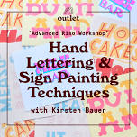 Hand Lettering & Sign Painting for RISO