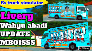 Di sini tersedia juga mod bussid wahyu abadi 2021. Livery Truk Wahyu Abadi Es Truck Simulator Es Truck Simulator Livery Livery Es Truck Simulator Youtube