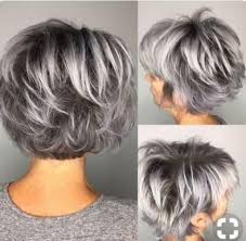 Black And Grey Ombre Hair Bob Grey Ombre Bob With Lace Front Iloverbeauty Gray Hair Highlights Remy Hair Wigs Grey Hair Color