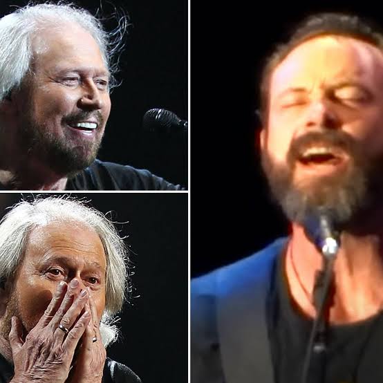 When Barry Gibb's son got on stage for emotional duet of Bee Gees' 'I've  Gotta Get A... - Smooth