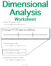 Dimensional Analysis Worksheet Stem Sheets Dimensional Analysis Relationship Worksheets Practices Worksheets