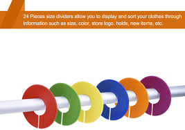 Maybe you would like to learn more about one of these? Blulu Colored Blank Closet Size Dividers Round Clothing Rack Dividers 24 Pieces With 1 Marker Pen