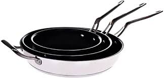Beautiful Zuhne Nonstick Cookware Omlette Fry Pan Stainless Steel 8 Inch 10 Inch And 12 Inch Set Black Excalib Nonstick Cookware Cookware Glass Mason Jars