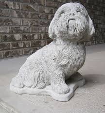 Custom Painted Cement Statues Of Your Best Friend From Your Photos Dog Memorial Shih Tzu Cement Statues Cheap statues & sculptures, buy quality home & garden directly from china suppliers:10 china folk fengshui copper statue wood 3d carved chinese lion foo dog statue sculpture pendant key chain.