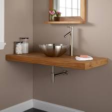 Marble vanity top — pros: 49 Teak Wall Mount Vanity Top For Vessel Sink Bathroom Bathroomvanitywithvesselsink Kuche Waschbecken Kleine Badezimmer Design Badezimmer Klein