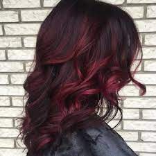 These hot copper highlights look amazing against the dark red colors. Blonde And Red Highlights In Dark Brown Hair Novocom Top