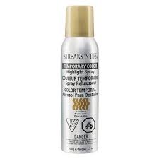 Streaks N Tips Temporary Highlight Spray Gold Dust Colored Highlights Hair Color Spray Color Spray