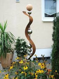 Gartendeko Aus Edelstahl 41 Super Fotos Metal Garden Art Garden Decor Garden Art