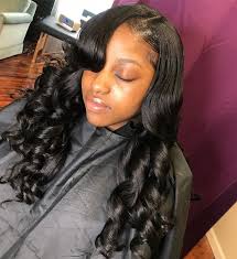 Braided sides with a sew in. Side Part Sew In Weave Hairstyles
