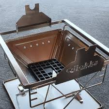The foldable legs combine with the lightweight construction to make this fire pit extremely easy to carry and to store. Rotisserie Brackets Quokka Fire Pit Ozwit