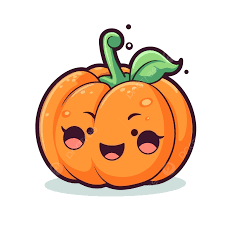 Cute Kawaii Anime Pumpkin Cartoon Design Vector Clipart, Pumpkin Clipart,  Cute Clipart, Cartoon Clipart PNG and Vector with Transparent Background  for Free Download
