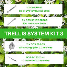 The next day i planted three honeysuckle vines to. Kit 3 Green Wall Trellis System