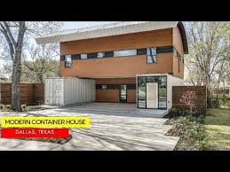 730k Shipping Container Home In Midway Hollow Dallas Texas Youtube Container House New Builds Shipping Container