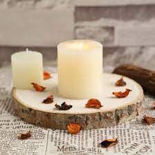 Click to see our best video content. 9 Dia Rustic Natural Wood Slices Round Poplar Wood Slabs Table Centerpieces Efavormart
