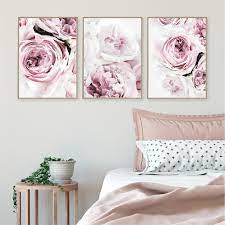 Invest in fashionable pink wall art for unparalleled charm and style. Peony Print Flower Blush Pink Wall Art Canvas Painting Nordic Posters And Prints Wall Pictures For Living Room Home Decor Painting Calligraphy Aliexpress