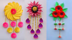 5 Paper Craft Wall Hanging Craft Ideas Room Decoration Diy Art And Paper Decorations Diy Wall Hanging Crafts Diy Paper Crafts Decoration