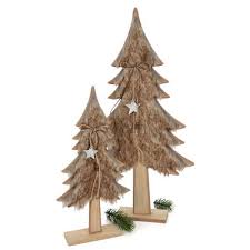 Britesta deko holzleiter tannenbaum, deko leiter. Holz Baum Mit Fell Dekobaum Tannenbaum Weihnachtsdeko Gunstig Online Bestellen