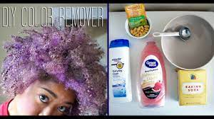 Some hair dye will wash out. Diy Fashion Color Remover Youtube