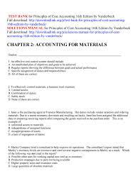 Test Bank For Principles Of Cost Accounting 16th Edition By Vanderbeck By Ricun Issuu
