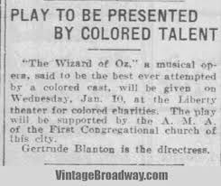 Vintage Broadway: The Black WIZARD OF OZ