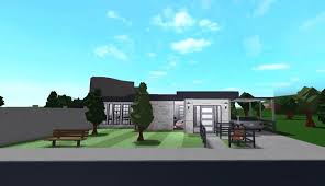 Everyone will love the ideas and. House Value 68k Modern 1 Story House 1 And 1 2 Bath 1 Bedroom Kitchen Living Room Backyard Bloxburg