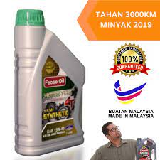Tetapi di pasaran terdapat pelbagai jenis minyak pelincir seperti : Original Minyak 4t Viral Semi Syn 15w40 Feoso Oil For All Motorcycle Ex5 135lc Y15zr Shopee Malaysia
