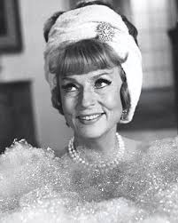 A closeup of Endora in her bath from Season Four's “Business, Italian  Style” which aired 58 years ago tonight (9/21/67). The diamond star brooch  seen here was worn often by Aggie on