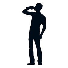 Man Drinking From Bottle Silhouette Transparent Png Svg Vector File Man drinking silhouette from male, human, and people. transparent png svg vector file