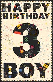Carte dinvitation anniversaire à imprimer garçon 8 ans. Carte De Joyeux Anniversaire Joyeux Anniversaire Garcon 3 Ans Carte Cadeau Illustration Vectorielle Clip Art Libres De Droits Vecteurs Et Illustration Image 48594656
