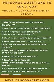 If you meet someone you feel an immediate connection with, ask them these deep questions to get to know them on an intimate level as quickly as possible. 125 Personal Questions To Ask A Guy To Start A Deep Conversation