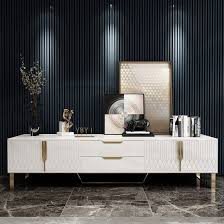 Aro Modern Stylish White Black Tv Stand Rectangle Tv Stand Tv Console With Drawers Doors Media Console For Tvs Up To 78 In 2020 White Tv Stands Tv Stand