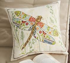 Dragonfly Outdoor Pillow Pottery Barn Pottery Barn Pillows Applique Pillows Decorative Pillows