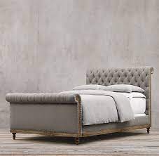 The victoria bed is the best of both worlds, classic antique styling without the lofty antique price. Diy Faux Tufted Upholstered Headboard Bed Makeover Upholstered Headboard Upholstered Sleigh Bed