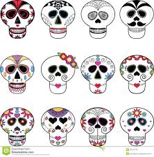This is a printable pdf file containing 10 coloring pages. Sugar Skulls Candy Skulls Day Dead Skulls Set Skull Illustrations Were Created Using Software Adobe Illustrator 3572447 Candy Skulls Skull Coloring Pages Skull