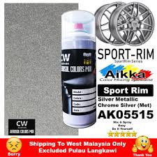 Cat besi pada umumnya berbasiskan minyak sehingga memiliki tingkat kilap tinggi dan daya tahan lebih kuat dibandingkan cat berbahan dasar air. Chrome Silver Metallic Ak05515 Sport Rim 2k Paint Cw Aikka Diy Cat Aerosol Spray Bottle 370ml Kereta Motor Car Bike Shopee Malaysia