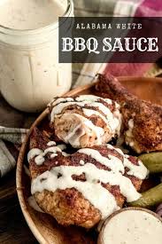 This Alabama White Bbq Sauce Recipe Is The Perfect Complement To Smoked Or Grilled Chicken Tangy And S White Bbq Sauce White Sauce Recipes Alabama White Sauce