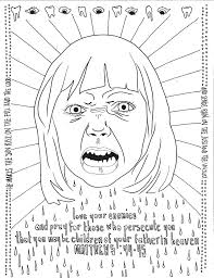 원수를 사랑하라 to love your enemy. Sunday School Coloring Pages Matthew