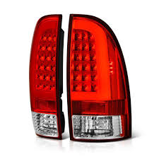 Popular toyota tacoma tail light lens colors: 2005 15 Toyota Tacoma Led Tube Style Tail Lights Red Clear