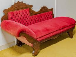 View red velvet chaise longue details, dimensions and images. Sold Price Chaise Lounge Antique Walnut Framed American Eastlake Style With Incised Decorations Red Velvet Upholstery And Porcelain Casters December 6 0118 12 00 Pm Pst