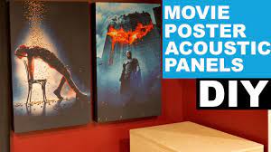 Panels come as 1' x 1' or 2' x 2' squares costing $4 to $20 per square foot. How To Make Custom Movie Poster Acoustic Panels Diy Youtube