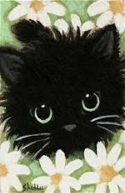 Beginner Black Cat Face Paint 28 Ideas Painting Face Acrylic Simple Cat Painting Animal Art Canvas Painting