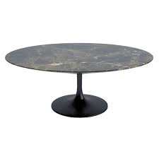 He also calls out the brass accents, which. Tulip Oval Coffee Table In Satined Brown Emperador Marble Black By Knoll At The Conran Shop